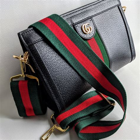 gucci red green strap bag|Gucci bag strap only.